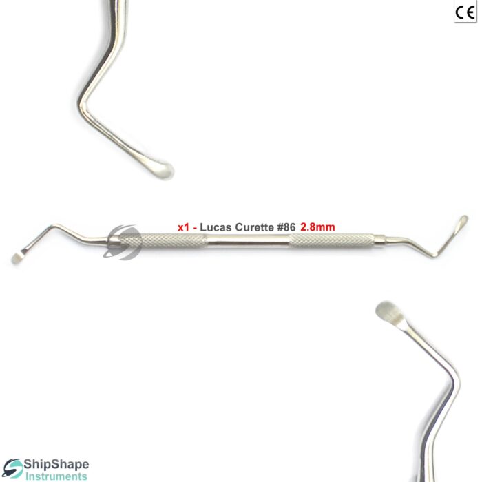 Lucas Bone Curette Priodontal Curettes Dental Surgical Instruments Fig no. #86-0
