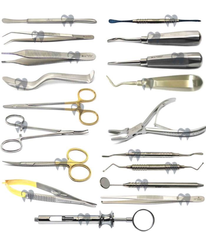 Dental Oral Surgery Instruments Kit | Stainless Steel Surgical Set for Tooth Extraction & Minor Oral Surgery