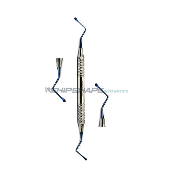 Lucas Bone Curette 2.5mm Titanium Coated
