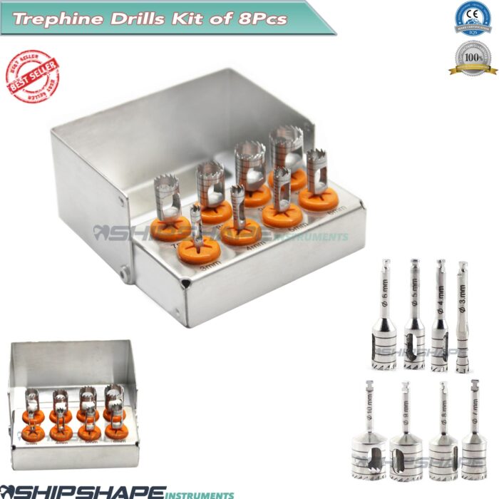 Dental Terphine Drill Punch Kit Dentist Implant Tissue Punch Drills Surgical Instruments-0