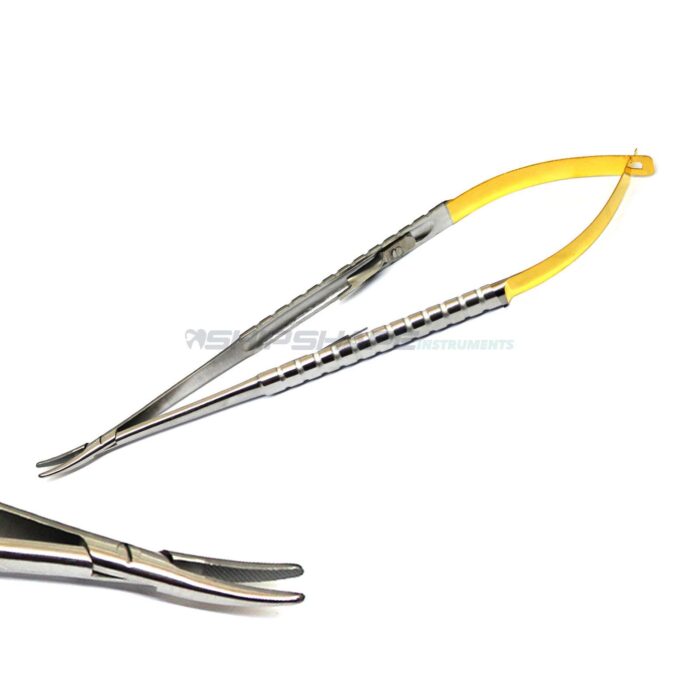 Castroviejo Needle Holder TC Curved 18cm 