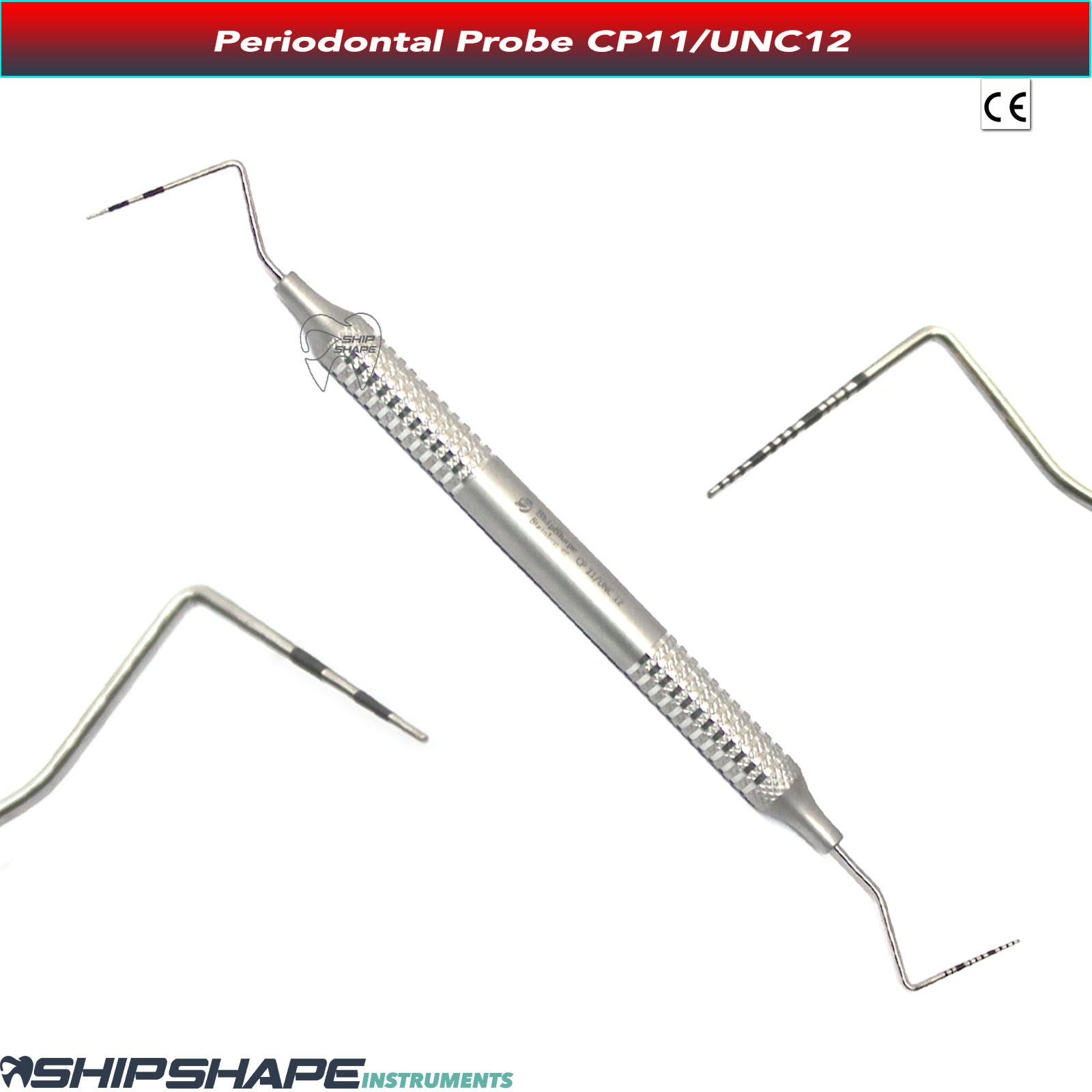 Dental Probe CP11 / UNC12 Color Coded Marking Periodontal Diagnostic | Shipshape Instruments-1362