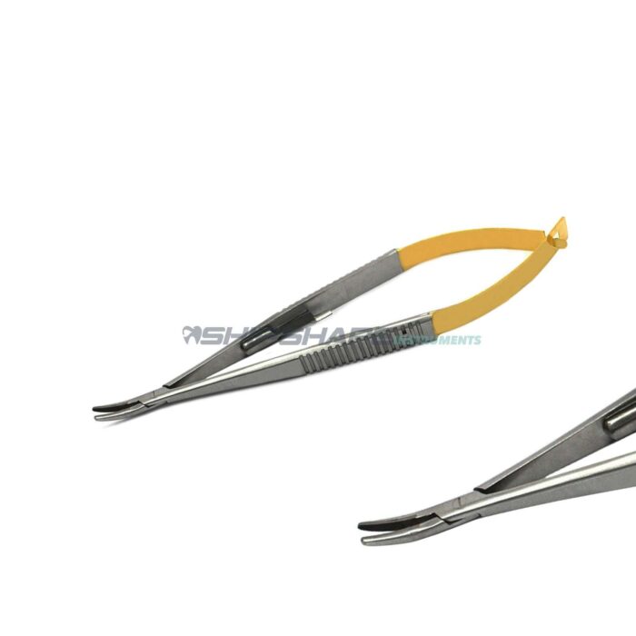 Castroviejo Needle Holder Curved TC 14cm