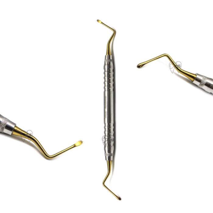 Lucas Curettes Serrated 2.5mm Titanium coated